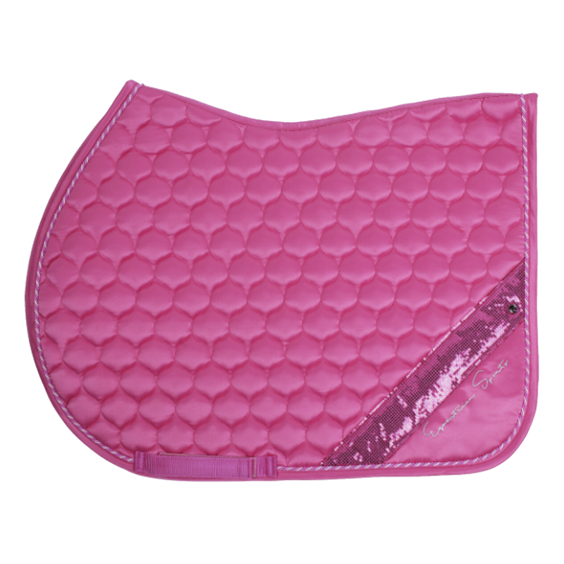 QHP Saddle pad Brilliance - Desert Rose-1