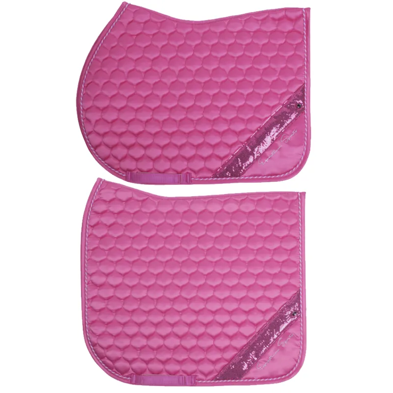 QHP Saddle pad Brilliance - Desert Rose