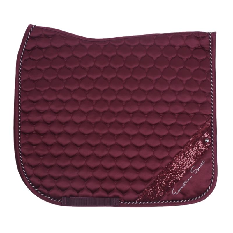 QHP Saddle pad Brilliance - Porto Red-1