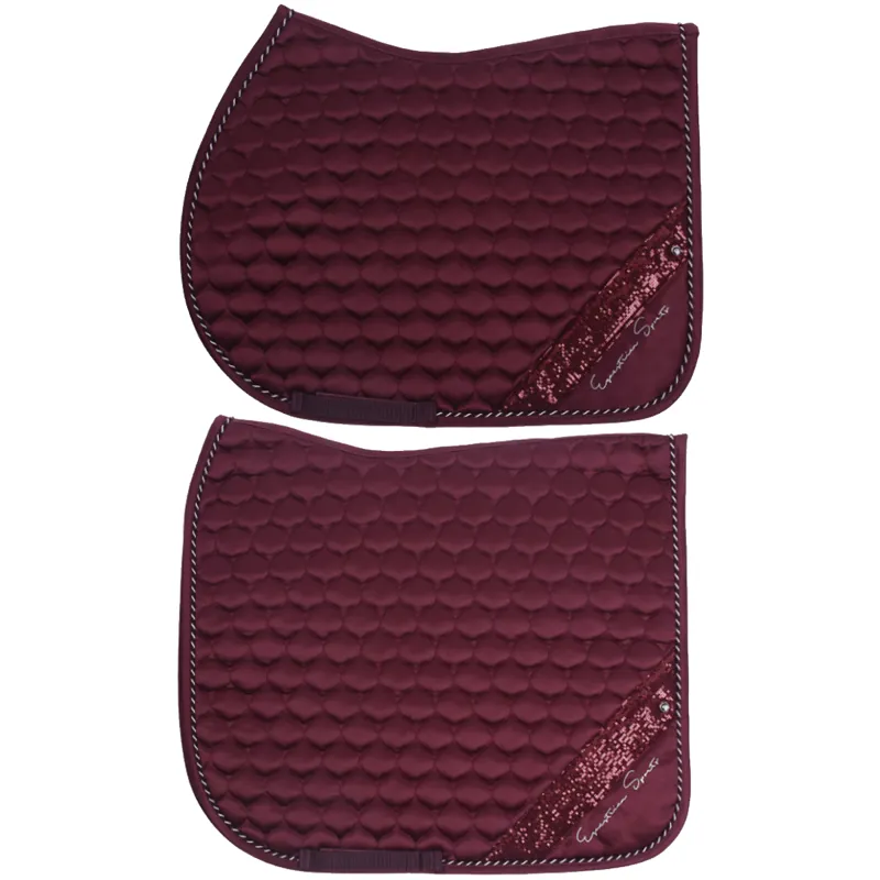 QHP Saddle pad Brilliance - Porto Red