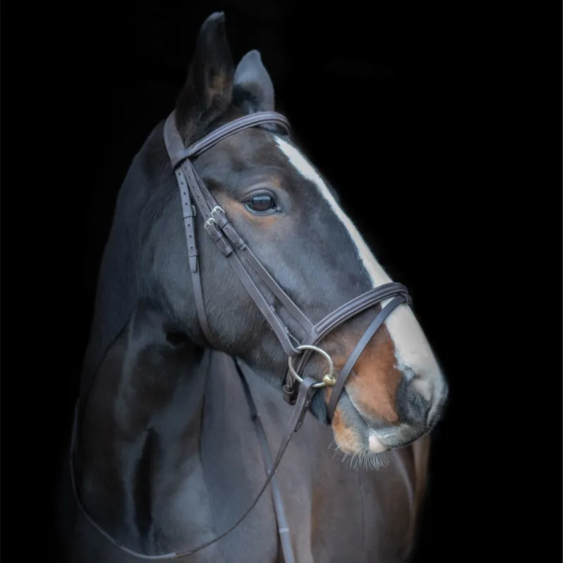 Cameo Core Collection Anatomic Bridle With Sure Grip Reins - Black-2