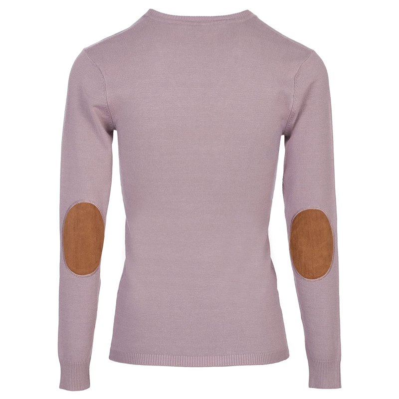 Horseware AA V-neck Sweater with Buttons - Antique Plum-1