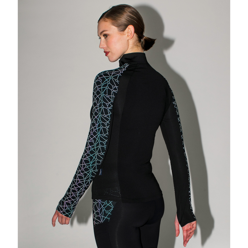 Horseware Aveen Half Zip Technical Long Sleeve Top - Reflective Black-3