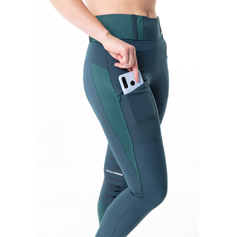 Horseware Hybrid Meryl Pull-Up Breeches - Galactic Teal-3