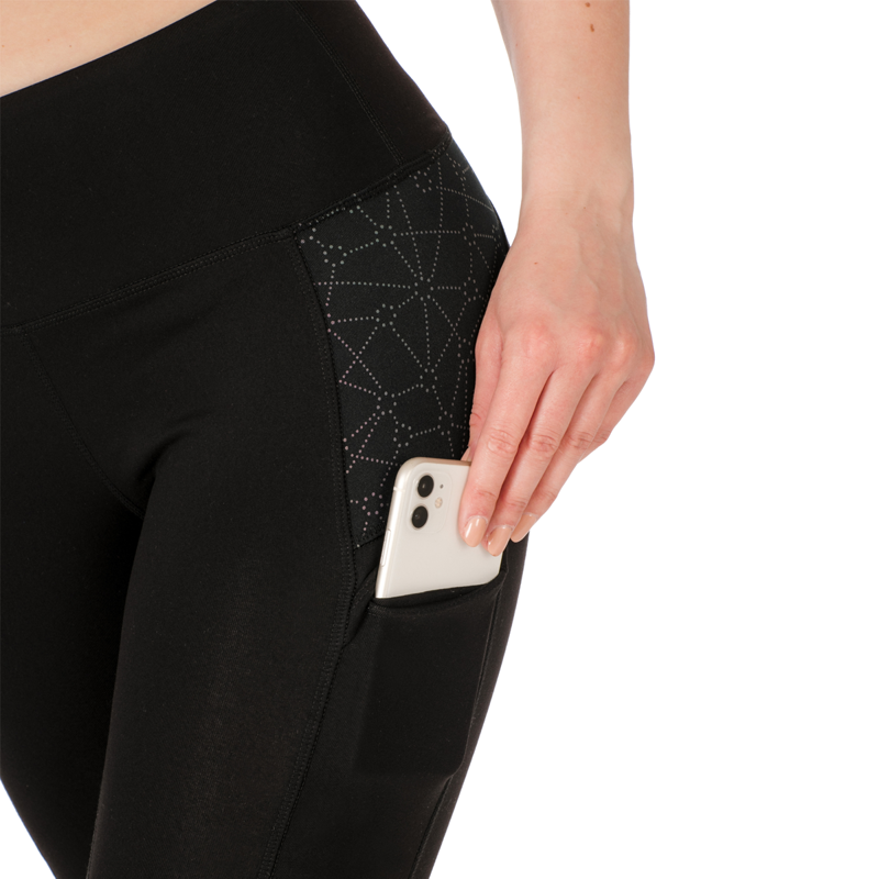 Horseware Riding Tights - Reflective Black-5