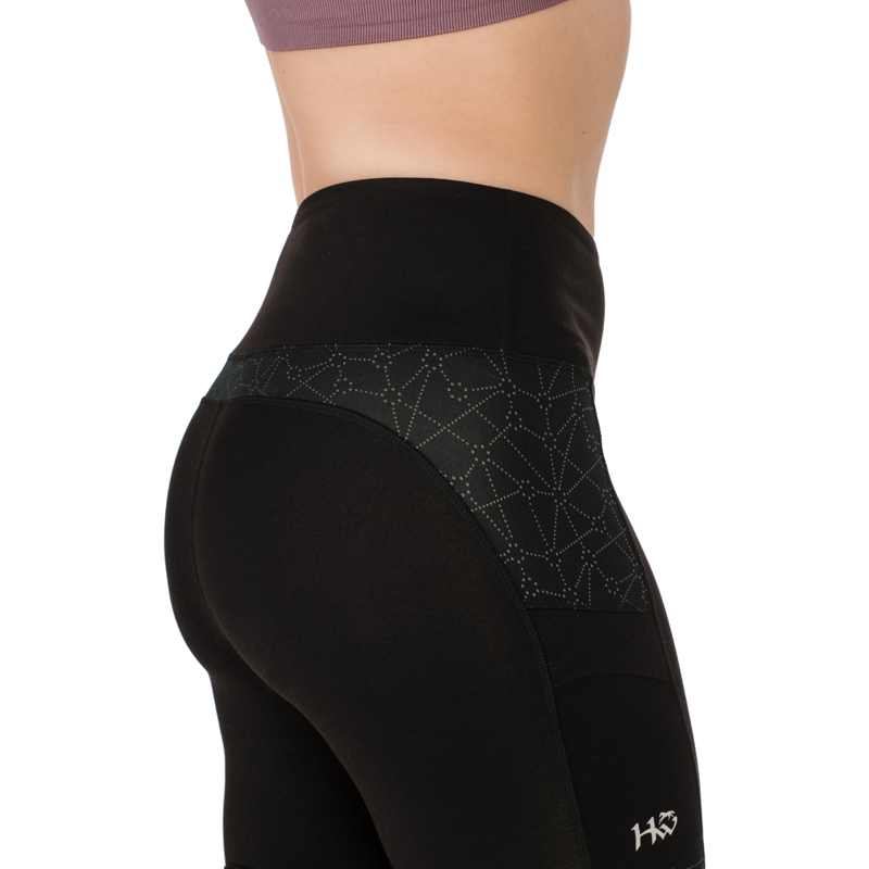 Horseware Riding Tights - Reflective Black-4