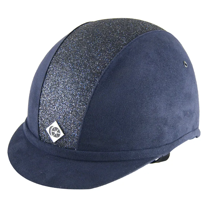 Charles Owen AYR8 Plus - Navy Sparkly Centre