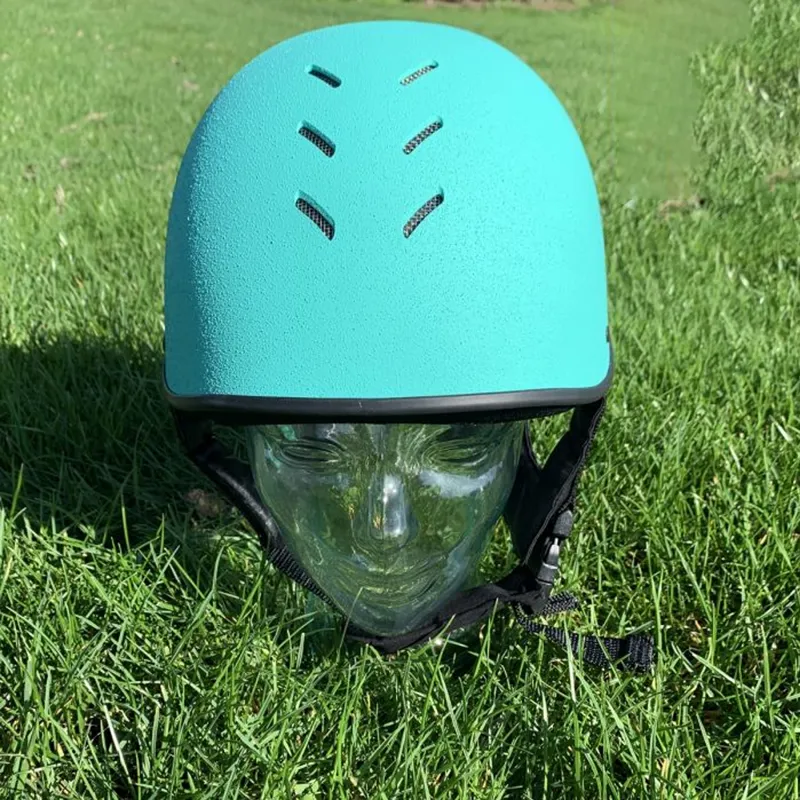 Charles Owen JS1 Pro Jockey Skull - Aquamarine