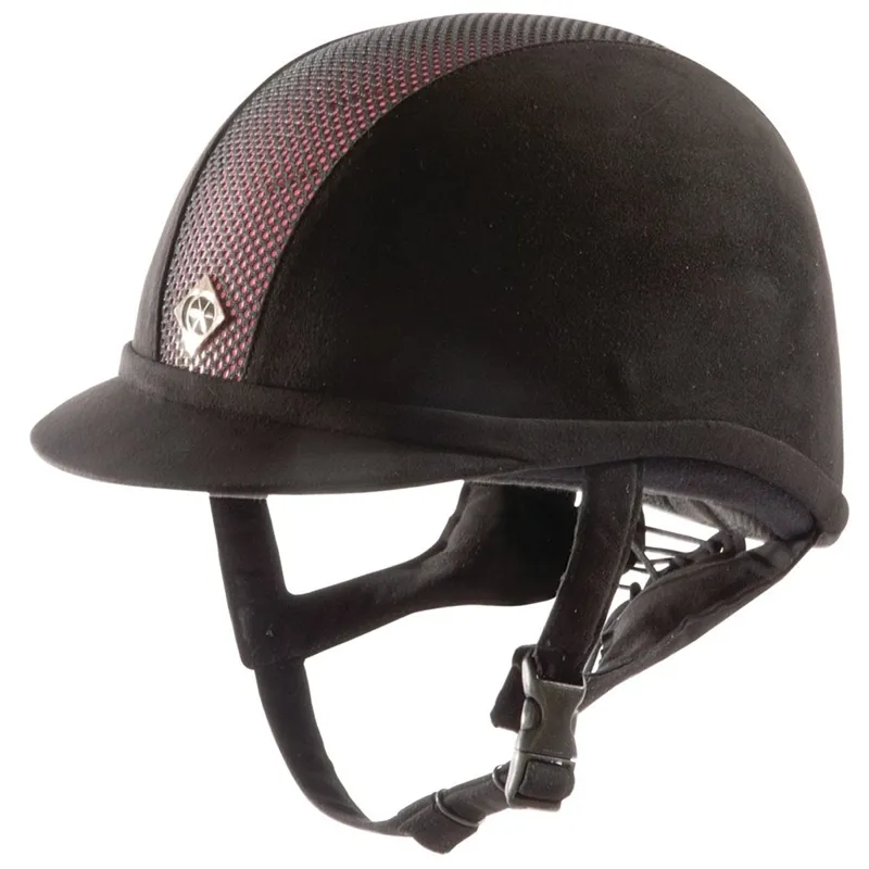 Charles Owen AYR8 - Black/Pink