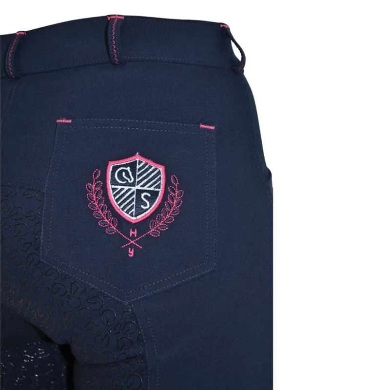 Coldstream Learmouth Ladies Breeches - Navy/Raspberry Sorbet-3