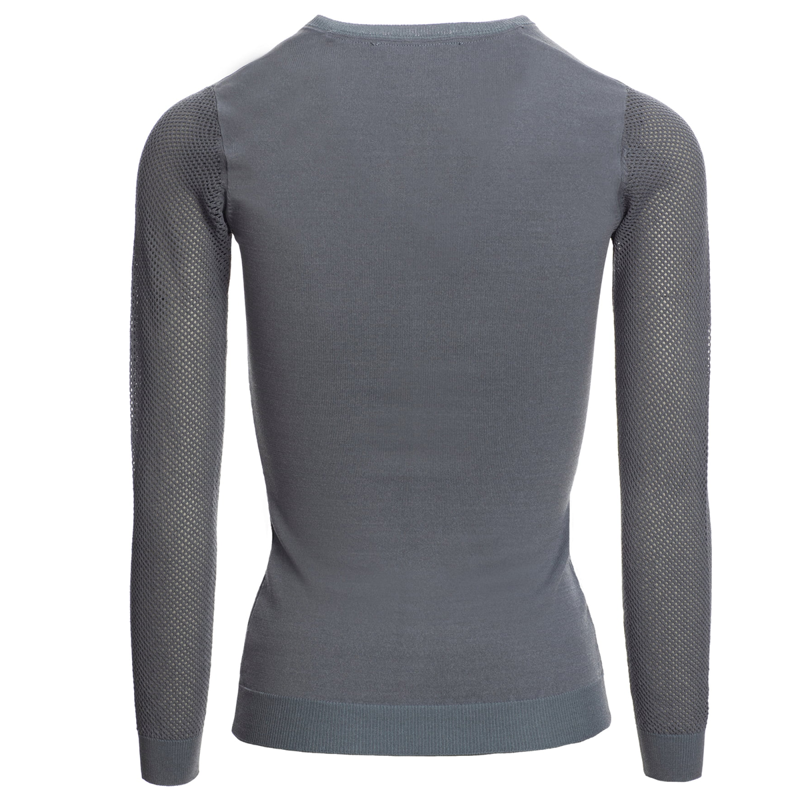 Horseware AA Platinum Ladies Sweater with Perforated Sleeves - Aviation Blue-1
