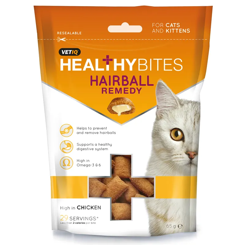 VetIQ Healthy Bites Hairball Remedy For Cats And Kittens - 65 gm