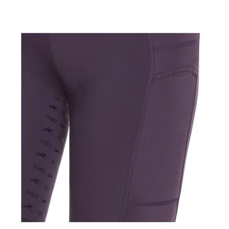 Schockemohle Air Pocket Riding Tights - Mauve-3