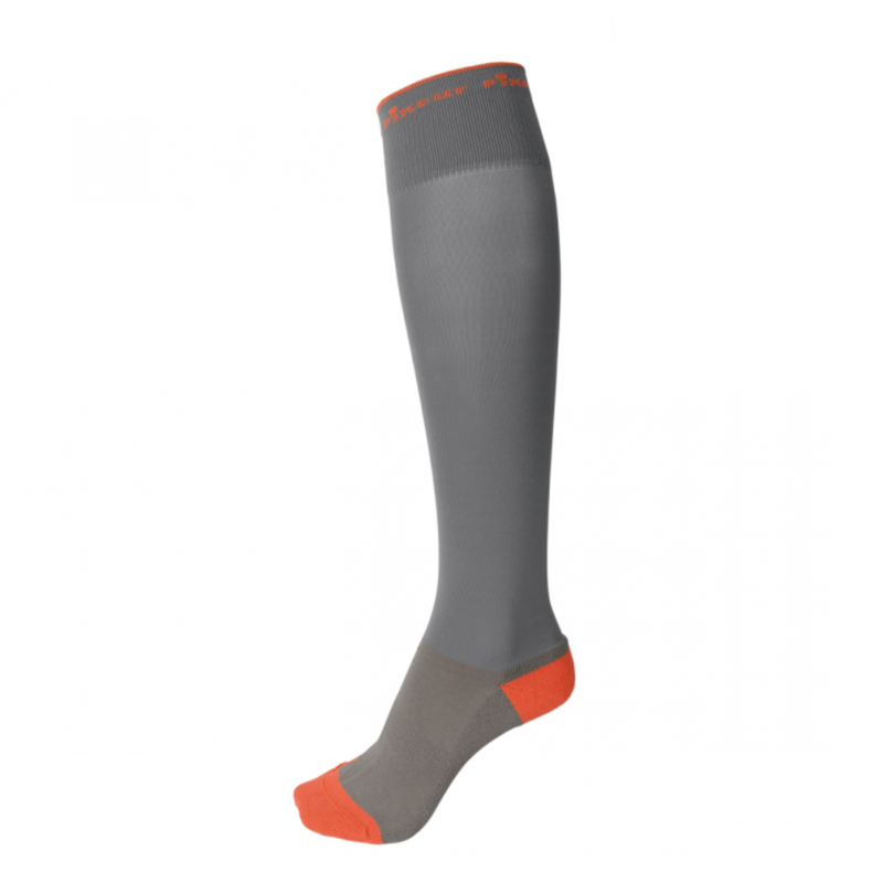 Pikeur Knee Length Socks - Grey/Flamigo