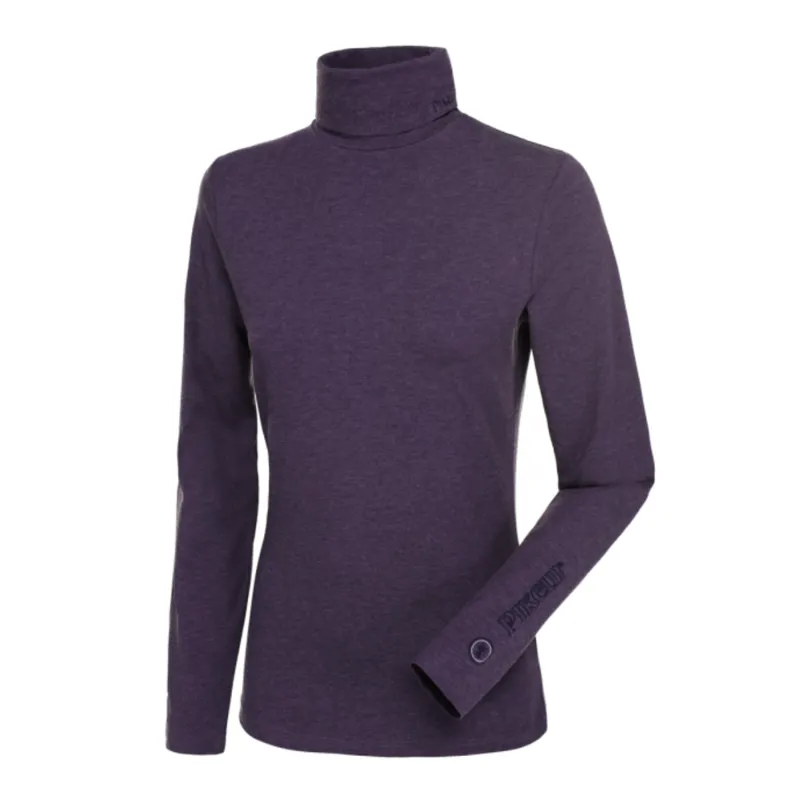 Pikeur Sina Ladies Polo Neck Top - Grape Melange