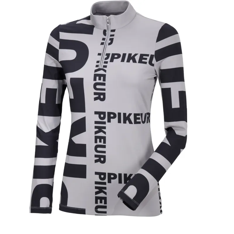Pikeur Ennie Long Sleeved Top - Grey/Navy