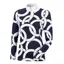 Pikeur Belli Long Sleeve Top - Navy/White