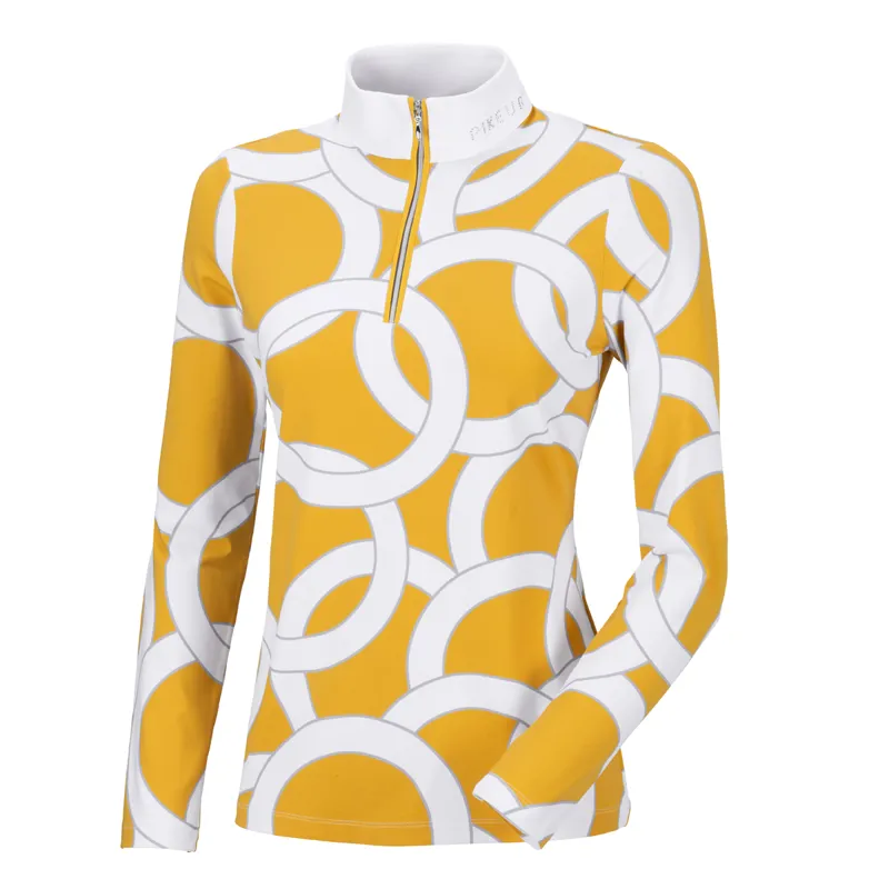 Pikeur Belli Long Sleeve Top - Vintage Gold/Grey
