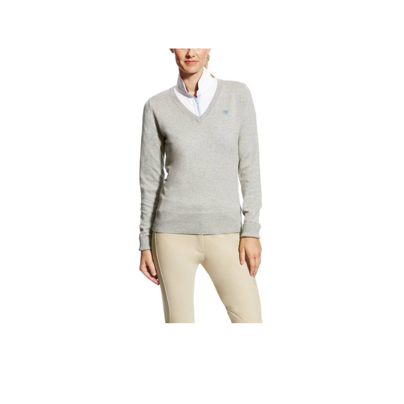 Ariat Ramiro Ladies Sweater - Heather grey