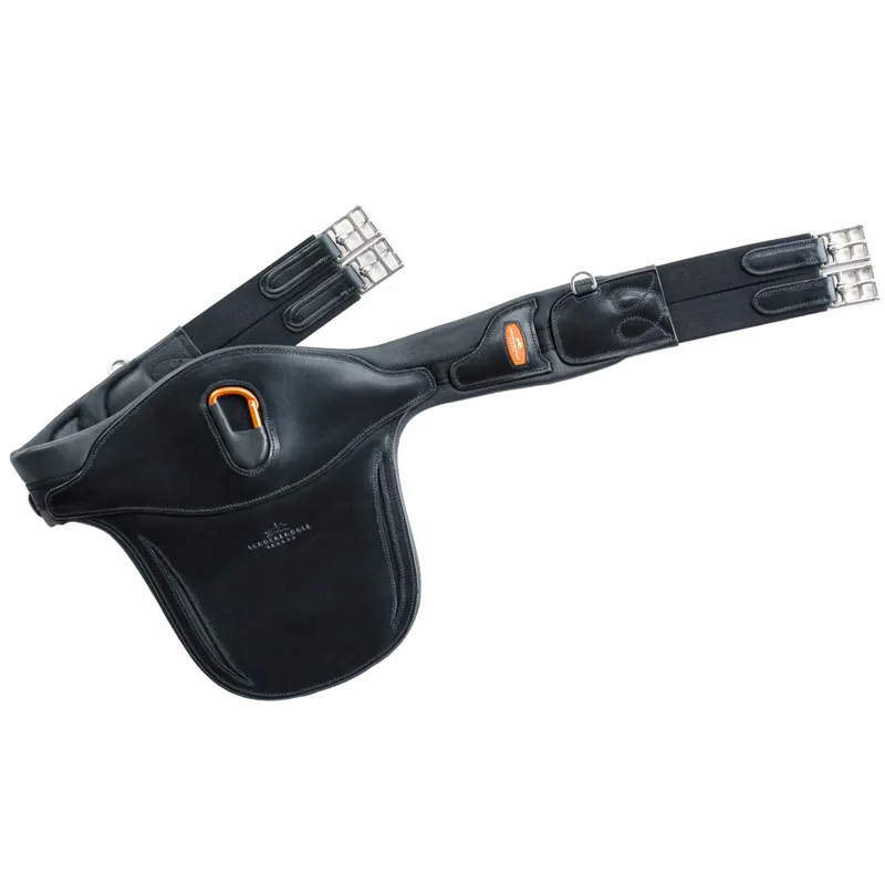 Schockemohle Olymp Pro Anatomical Jumping Girth - Black/Silver