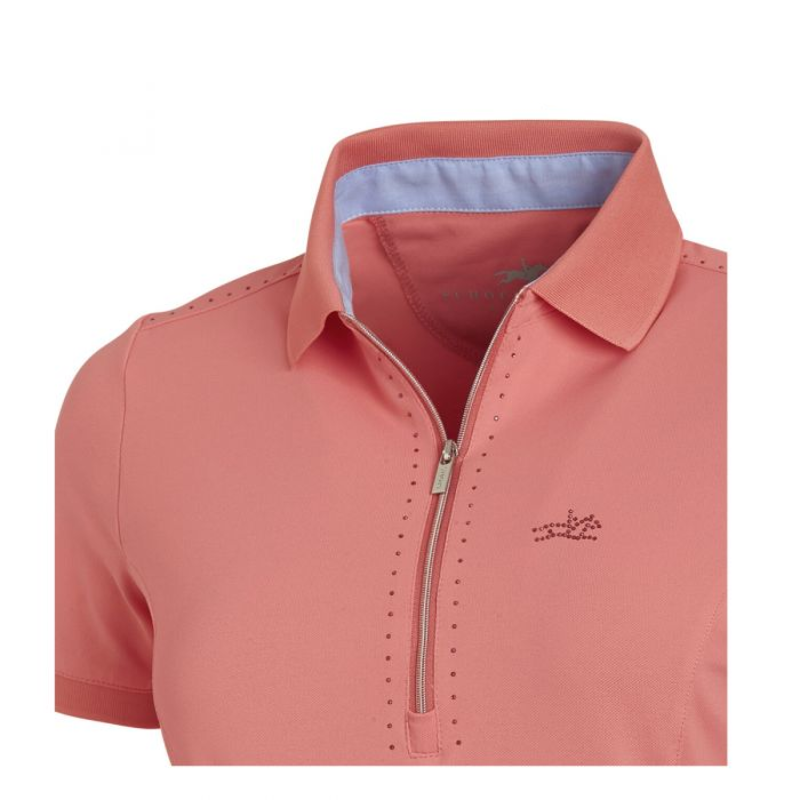 Schockemohle Faye Style Polo Shirt - Oxi Fire -1