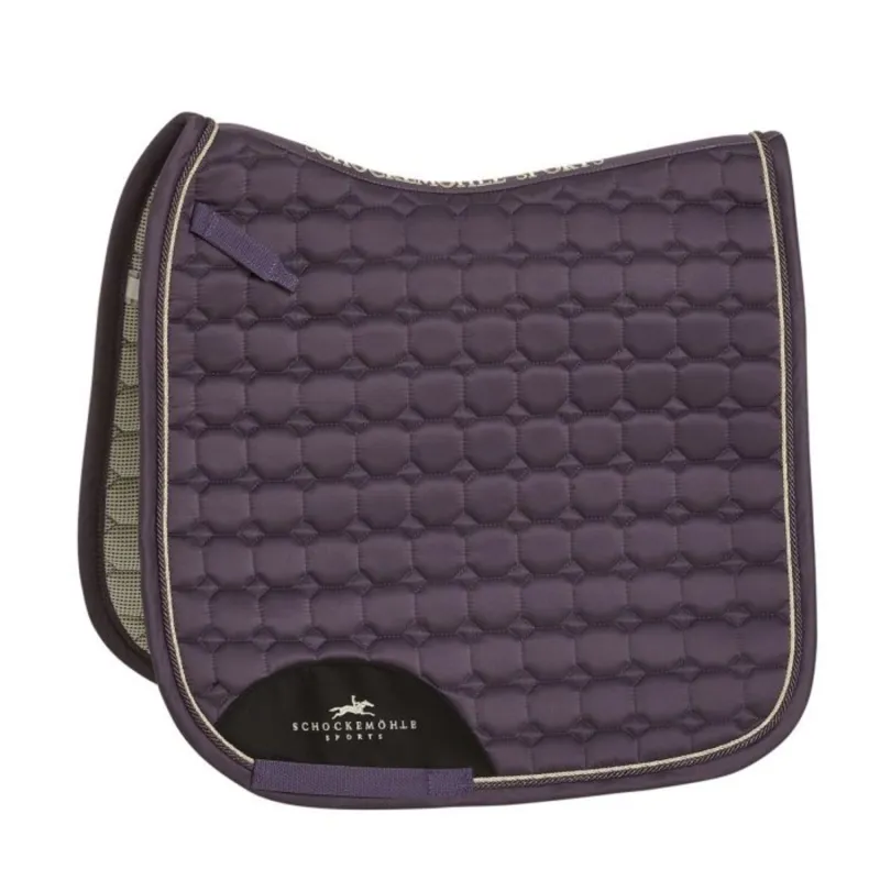 Schockemohle Shiny Pad D Style Saddlepad - Mauve
