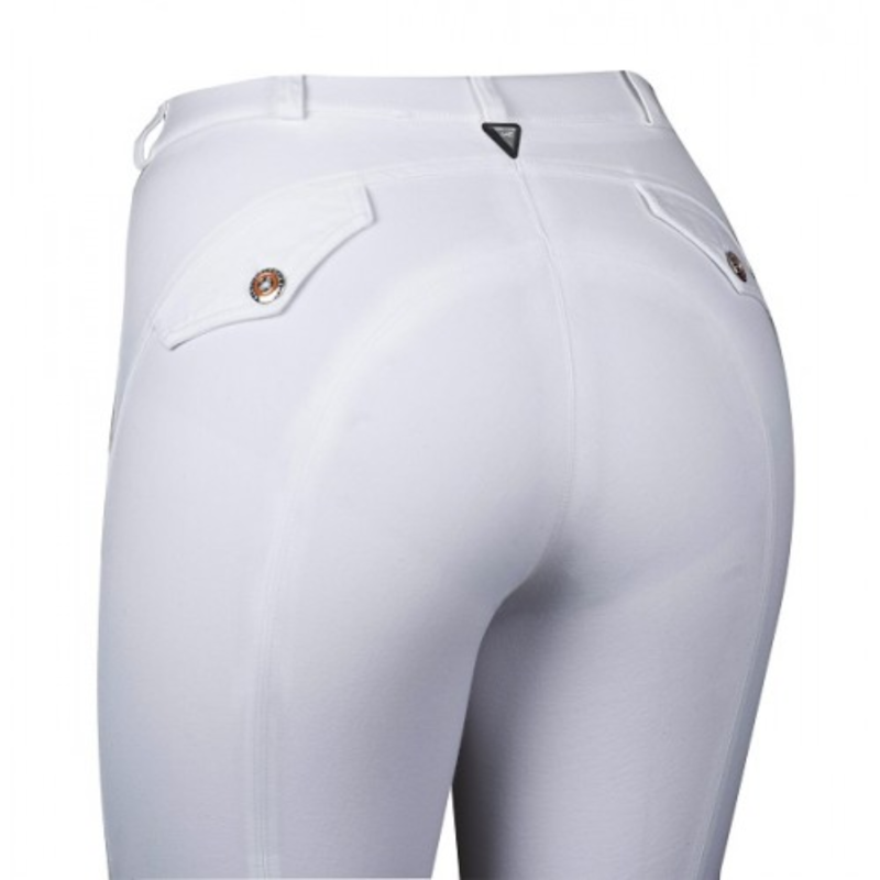 Schockemohle Libra Grip Ladies Breeches - White-1