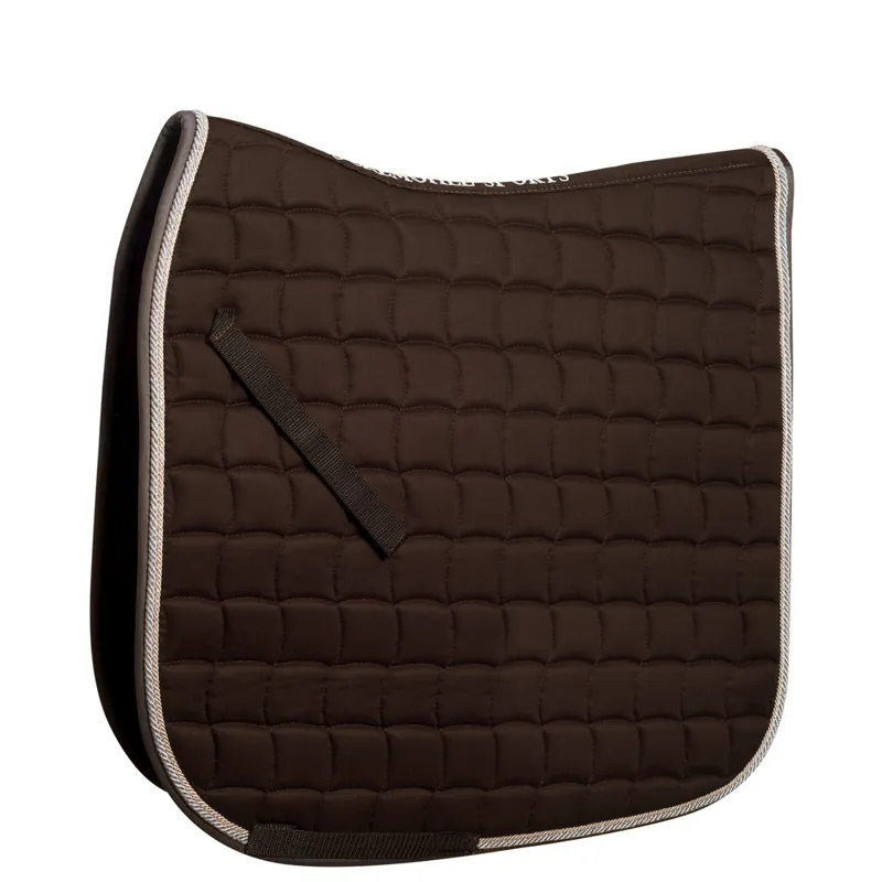 Schockemohle Dynamite Dressage Saddlepad - Dark Brown/Taupe
