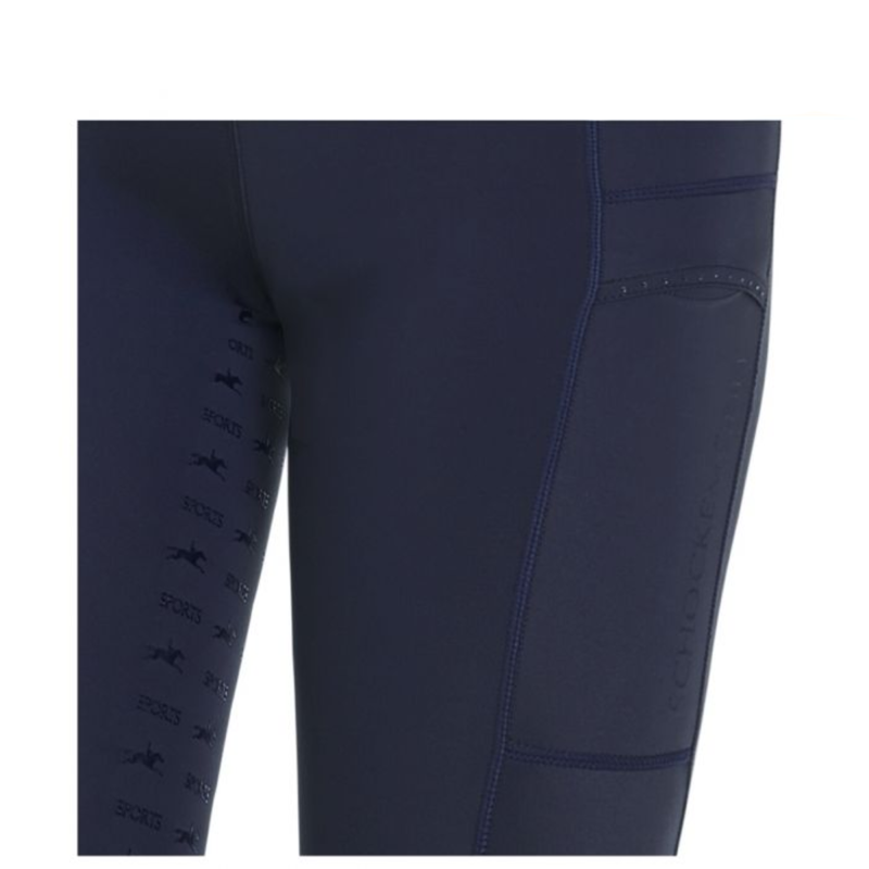 Schockemohle Air Pocket Riding Tights - Dark Blue-3
