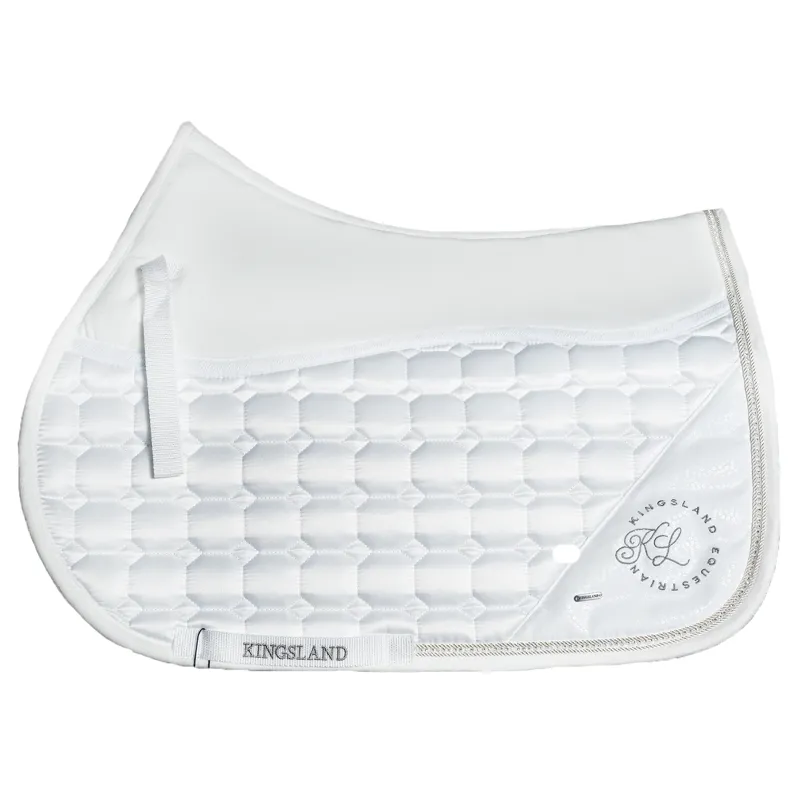 Kingsland KLodessa Satin Jumping Saddle Pad - White