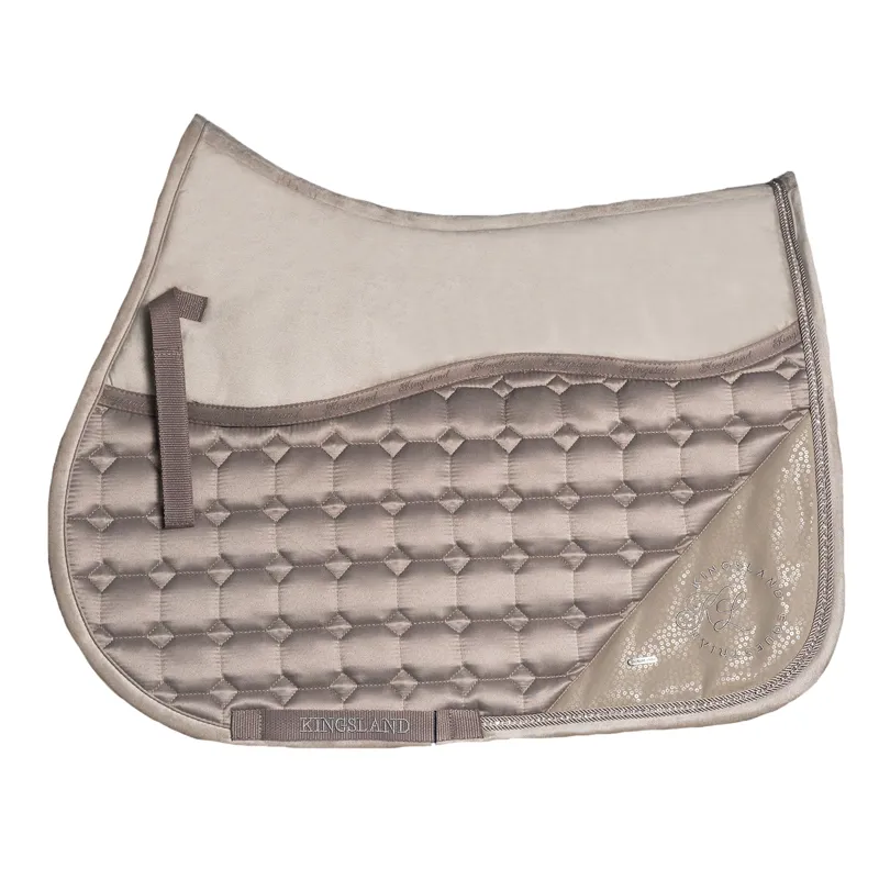 Kingsland KLodessa Satin Jumping Saddle Pad - Beige