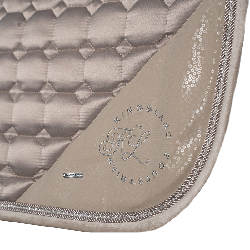 Kingsland KLodessa Satin Jumping Saddle Pad - Beige-2