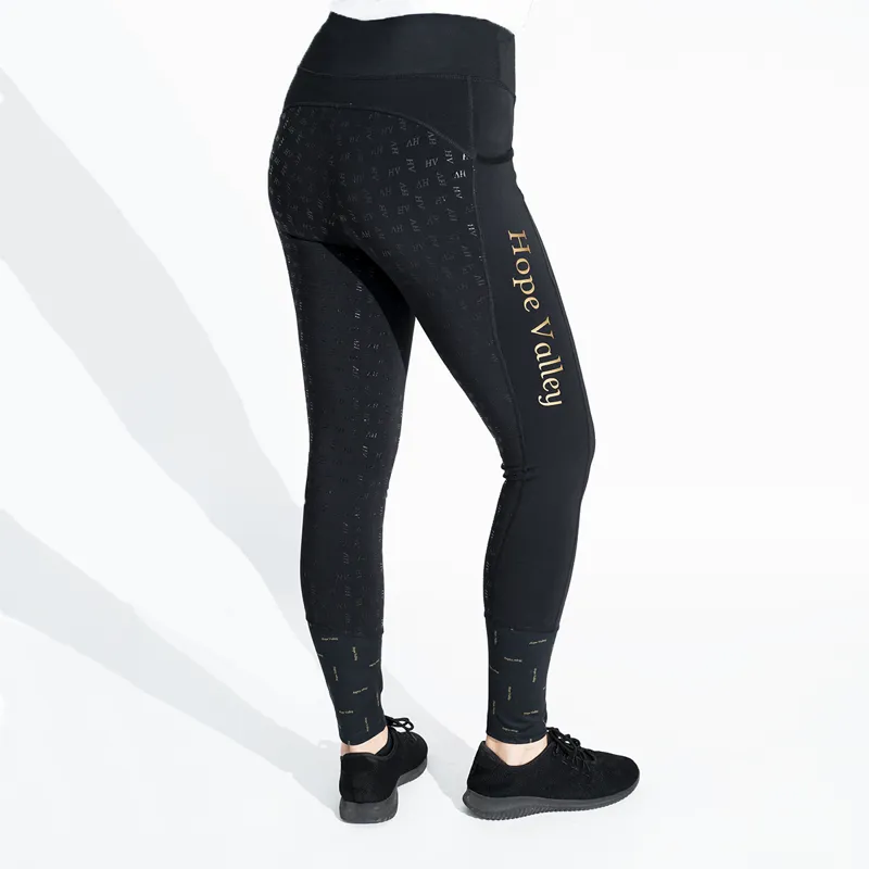Hope Valley Saddlery Riding Tights - Black-1
