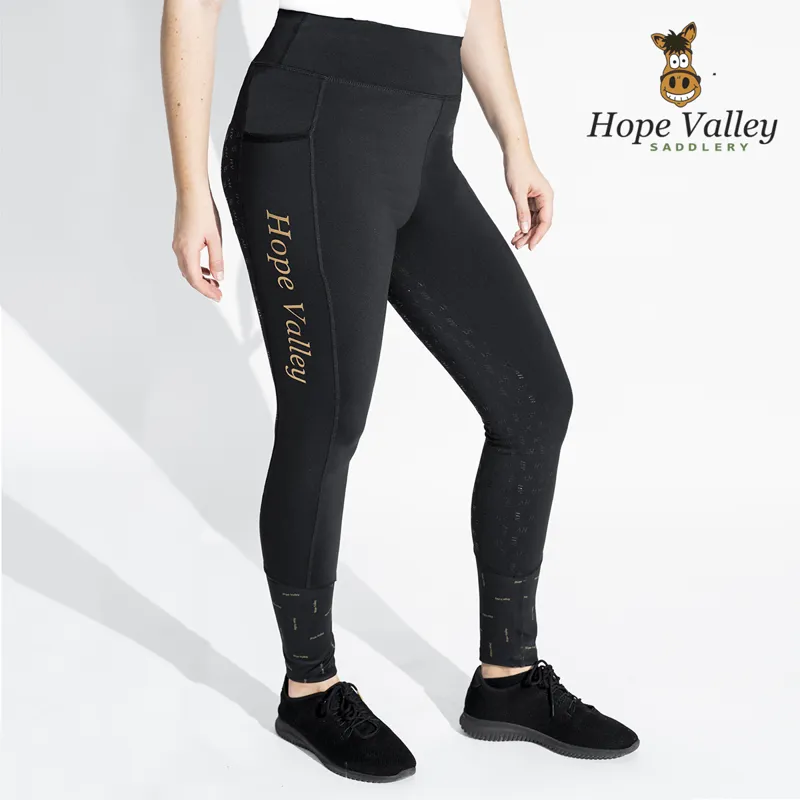 Hope Valley Saddlery Riding Tights - Black