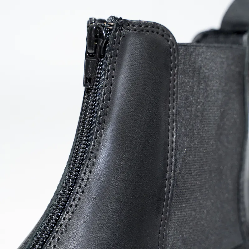 Hope Valley Castleton Childrens Front Zip Jodhpur Boots - Black-3