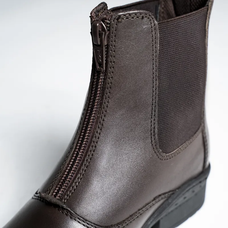 Hope Valley Castleton Childrens Zip Jodhpur Boots - Brown -3