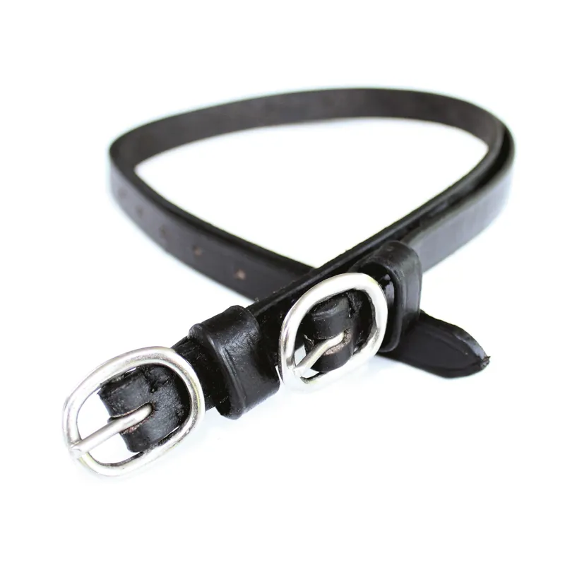 JHL Leather Spur Straps - Black