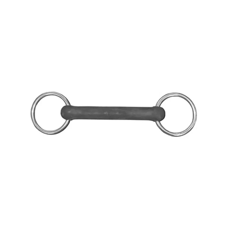 JHL Pro Steel Flexible Rubber Snaffle Bit