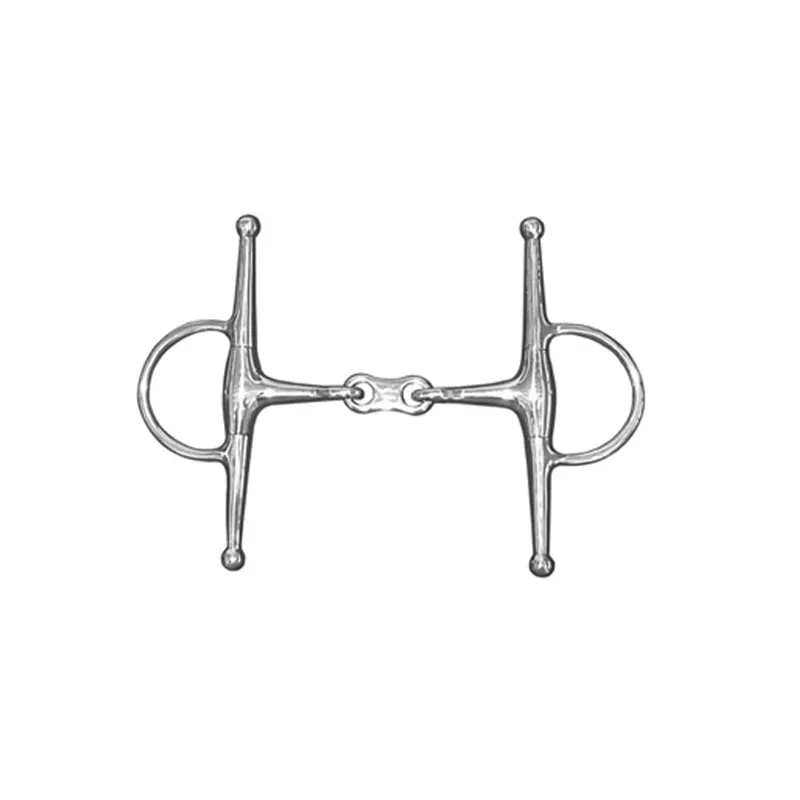 JHL Pro Steel French-Link Full-Cheek Eggbutt Snaffle