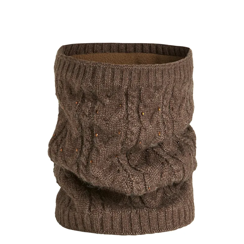 Schockemohle Crystal Tube Style Scarf - Walnut