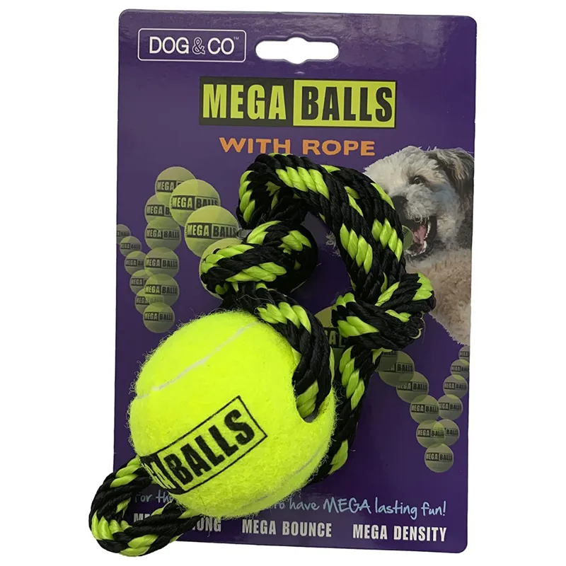 Hem And Boo Mega 1.8 Ball With Rope - Yellow