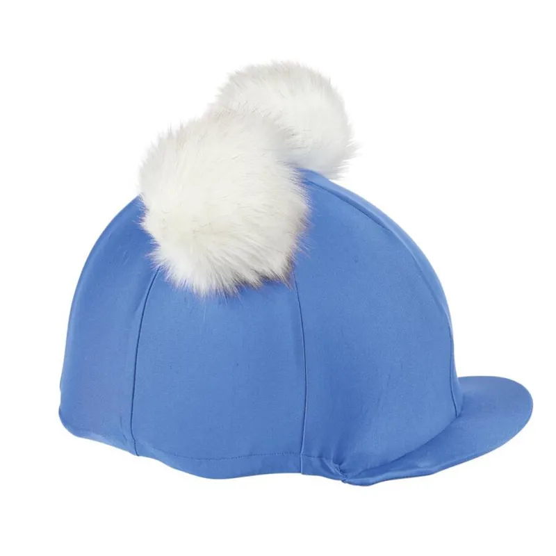 Shires One Size Double Pom Pom Hat Cover - Blue