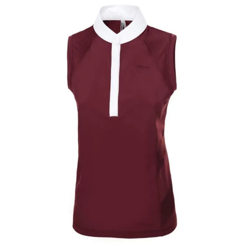 Pikeur Lexa Sleeveless Competition Shirt - Bordeaux