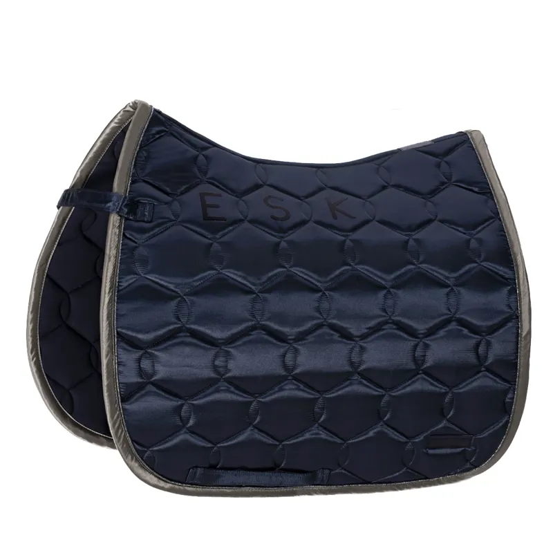 Eskadron Satin Contrast Dressage Saddle Cloth Classic Sports AW21 - Dark Navy 
