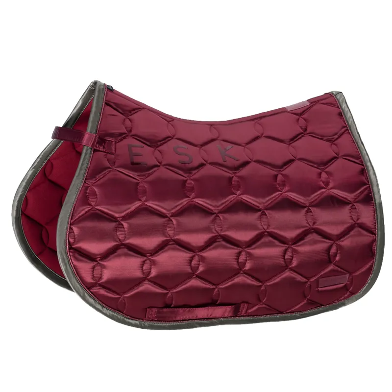 Eskadron Satin Contrast Jump Saddle Cloth Classic Sports AW21 - Rustic Red 