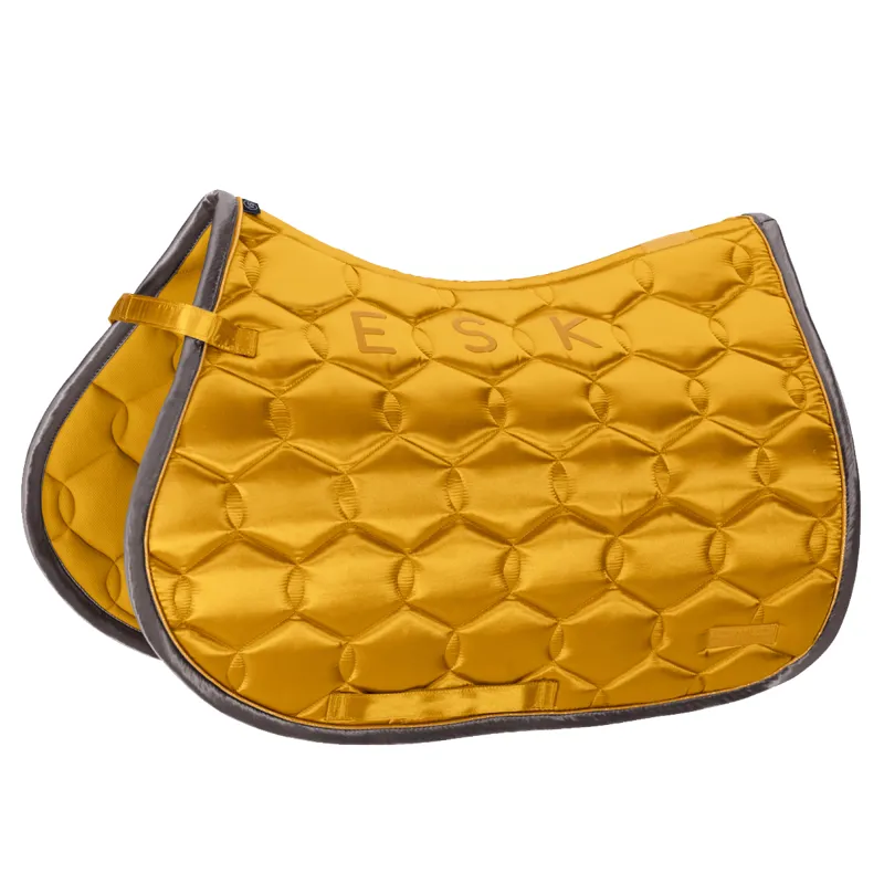 Eskadron Satin Contrast Jump Saddle Cloth Classic Sports AW21 - Vintage Gold