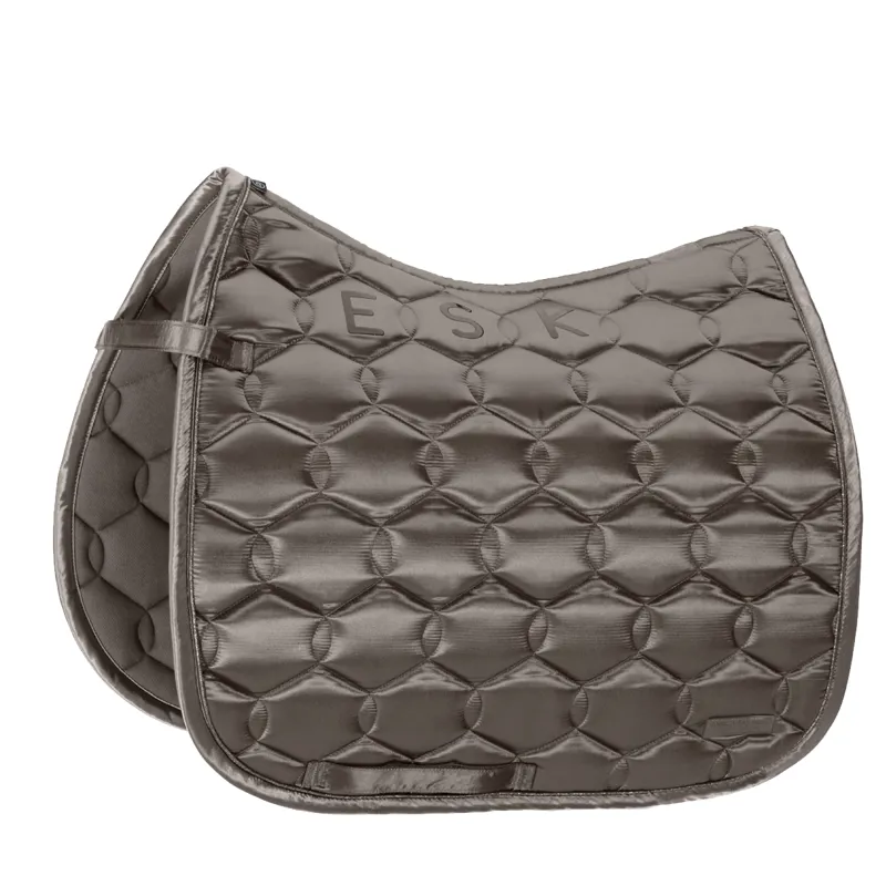Eskadron Satin Contrast Dressage Saddle Cloth Classic Sports AW21 - Steel Grey 