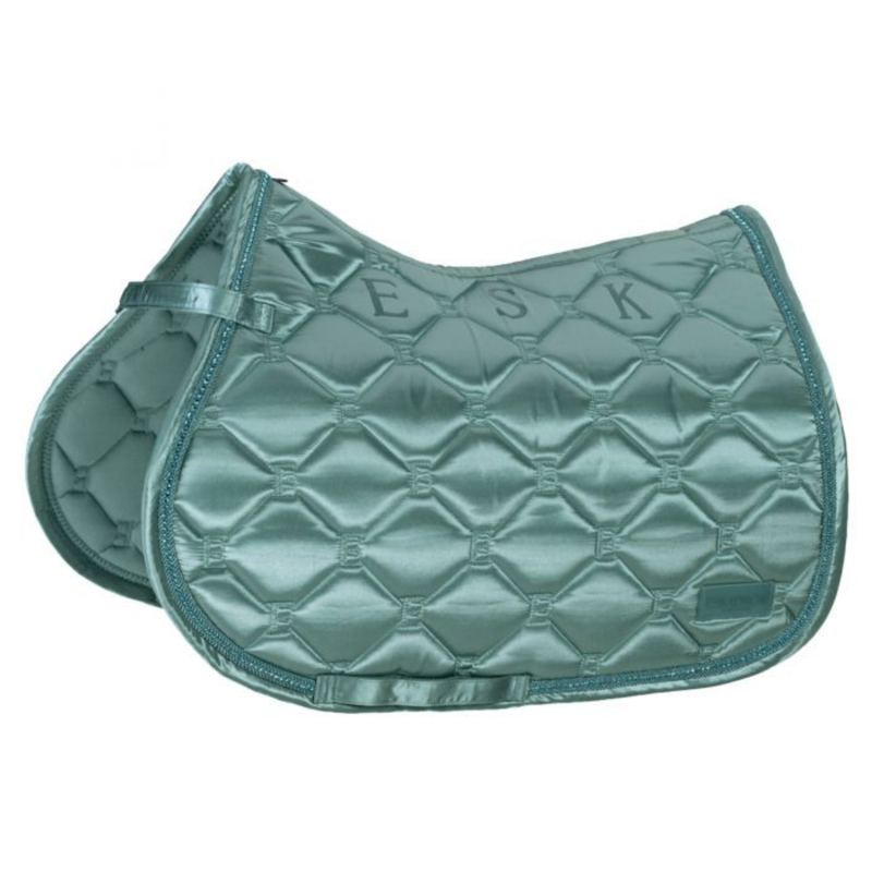 Eskadron Saddle Cloth Satin Emblem Classic Sports SS21 - Balsam Green-1