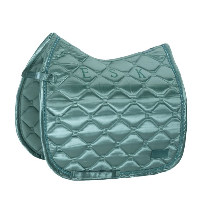 Eskadron Saddle Cloth Satin Emblem Classic Sports SS21 - Balsam Green-2