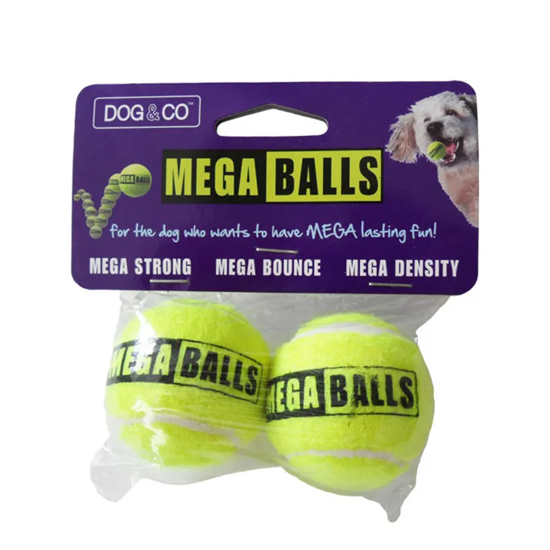 Hem and Boo Mega Balls x 2 - 1.8 inches - Yellow